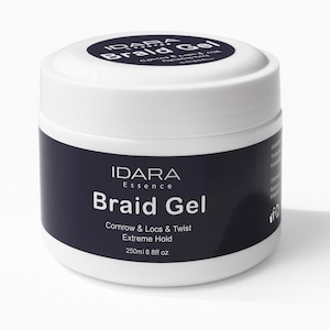 Geflochtenes Gel für geschmeidigen Halt – schuppenfreies Haarstyling-Gel für Zöpfe, Drehungen & Kanten | Nährendes Haargel, langanhaltend, stark haltend