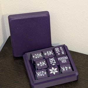 Jumbo Cardfight Vanguard 3D Printed Dice Set – Custom Clan Colors – TCG Accessory