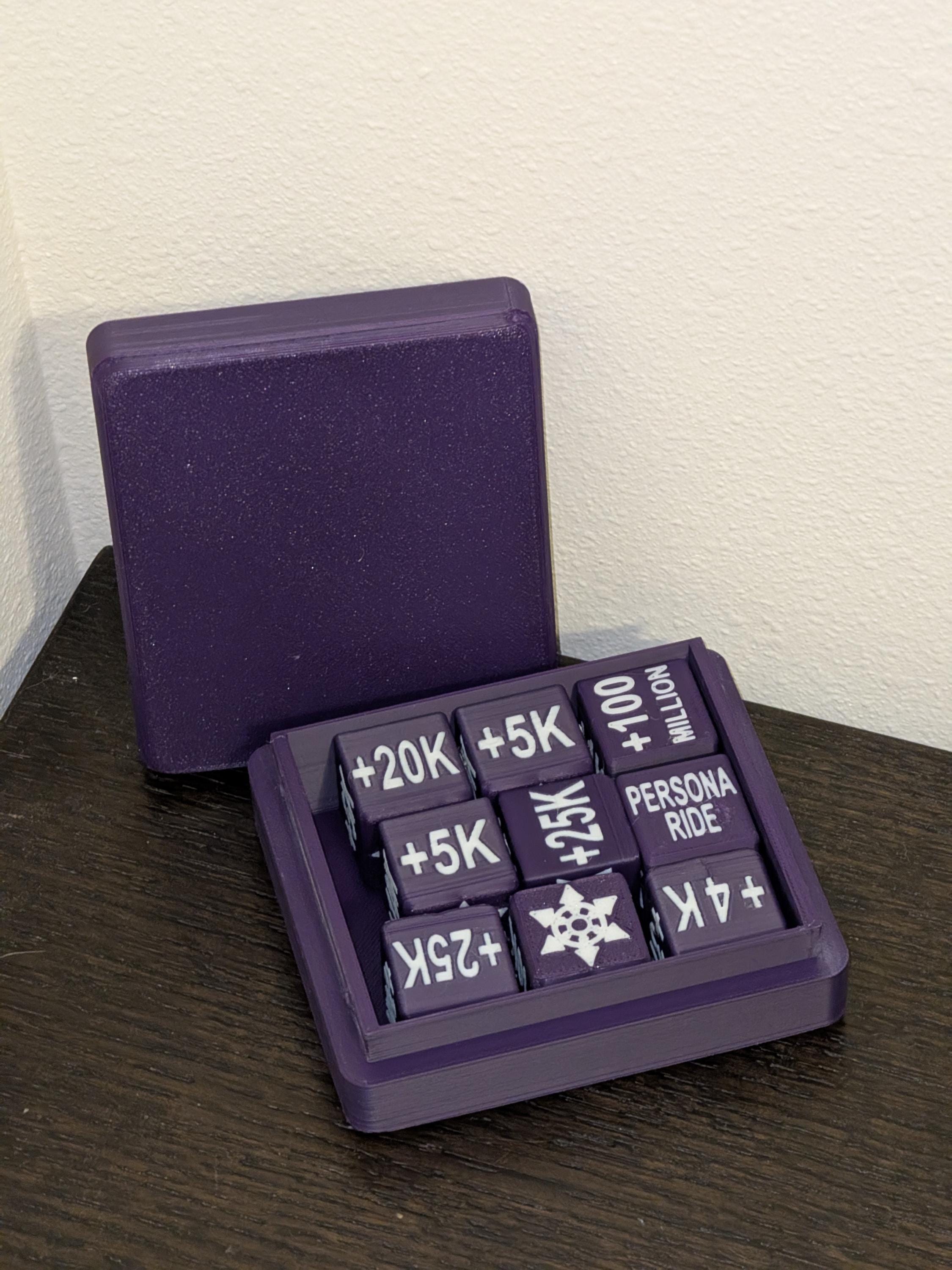Jumbo Cardfight Vanguard 3D Printed Dice Set – Custom Clan Colors – TCG Accessory