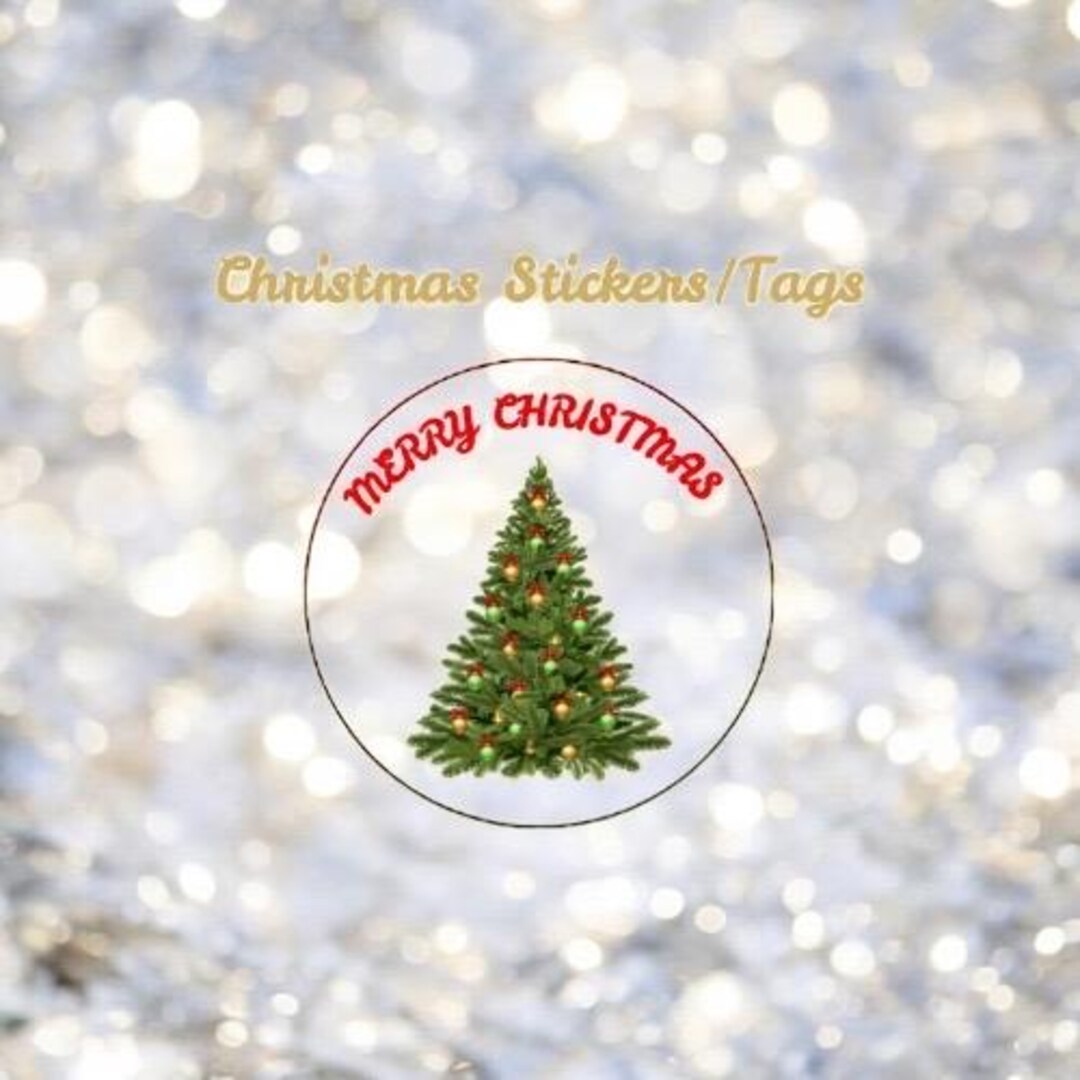 Adorable Christmas Stickers – Printable Holiday Gift Tags & Envelope ...