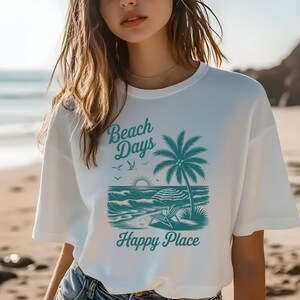 Beach Days Unisex Softstyle T-Shirt | Summer Vibes, Vacation Wear, Gift for Beach Lovers, Casual Tee, Relaxed Fit, Coastal Aesthetic