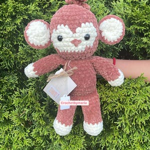 Handmade Crochet Monkey Plush