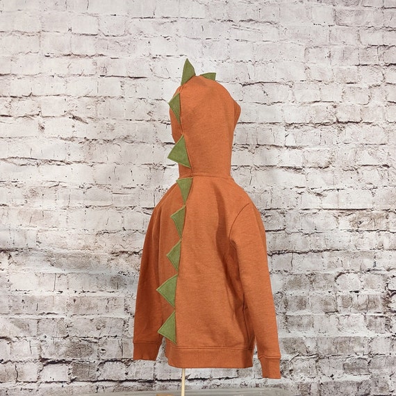 Olive green and orange hoodie clearance