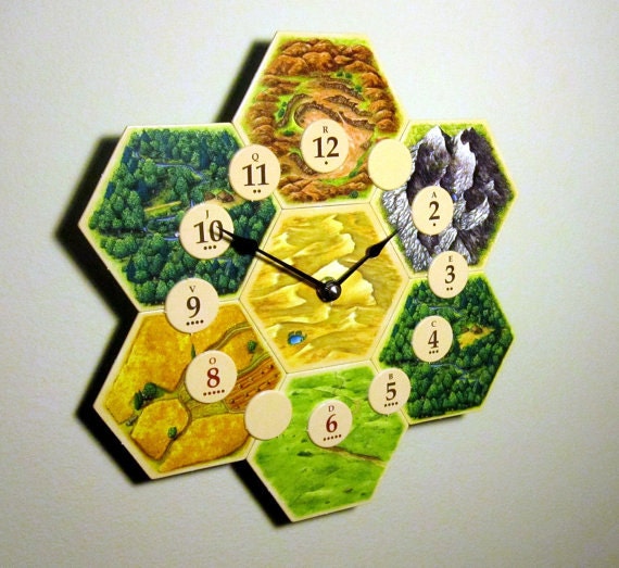 Siedler Von Catan Brettspiel Uhr 4 Auflage Etsy