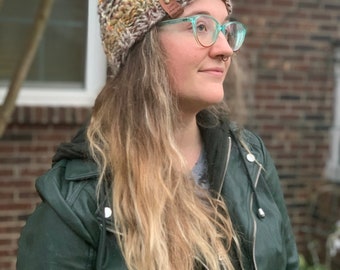 Natural fibers beanie fall colors