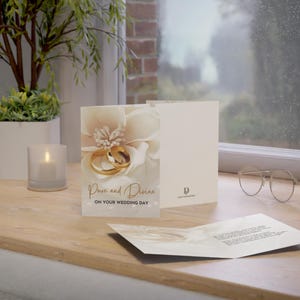 Körperliche Hochzeitspoesie Grußkarte - Rein und Göttlich