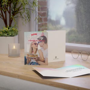 Physische Grußkarte zum Geburtstag - Ein schönes Geschenk, Ihre Liebe