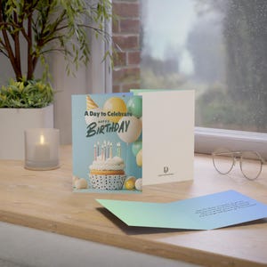 Biglietto d'auguri di compleanno con poesia fisica - Un giorno da festeggiare