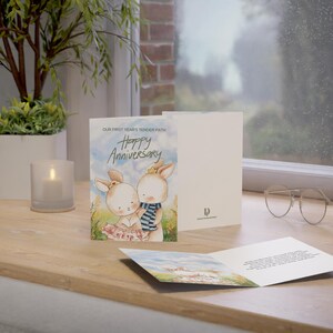 Physical Anniversary Poetry Greeting Card - First Year's Tender Path