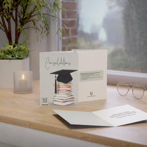 Carte numérique parlante de remise des diplômes – Félicitations
