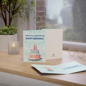 Biglietto d'auguri di compleanno fisico - Un altro anno, un'altra benedizione