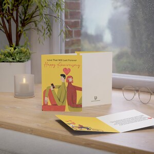 Physical Anniversary Poetry Greeting Card - Love That Will Last Forever