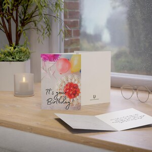 Biglietto d'auguri di compleanno con poesia fisica - Una delizia per i cuori