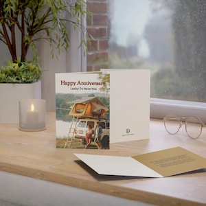 Physical Anniversary Poetry Greeting Card - Lucky To Have You