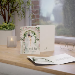 Physische Hochzeitspoesie Grußkarte - You and Me