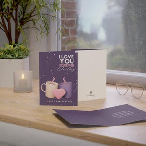 Physical Anniversary Poetry Greeting Card - I Love You Forever
