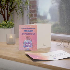 Carte de voeux physique d'anniversaire - À une fille spéciale