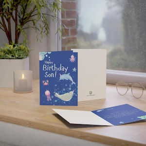 Biglietto di auguri di compleanno fisico: Buon compleanno, figliolo!