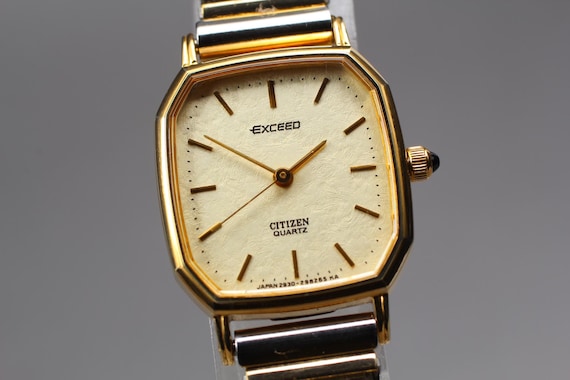 N MINT* Citizen Exceed 2930-291441 Gold Octagon 20mm 160mm 