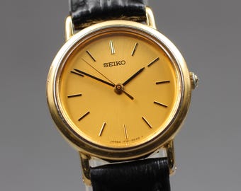 Working VTG SEIKO 1N00-5B29 Gold Tone Quartz 17mm Ladies  display picture 1