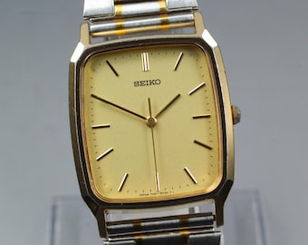 Vintage Rare Vintage 80's Seiko 5P31-5180 Golden Frosted Dial