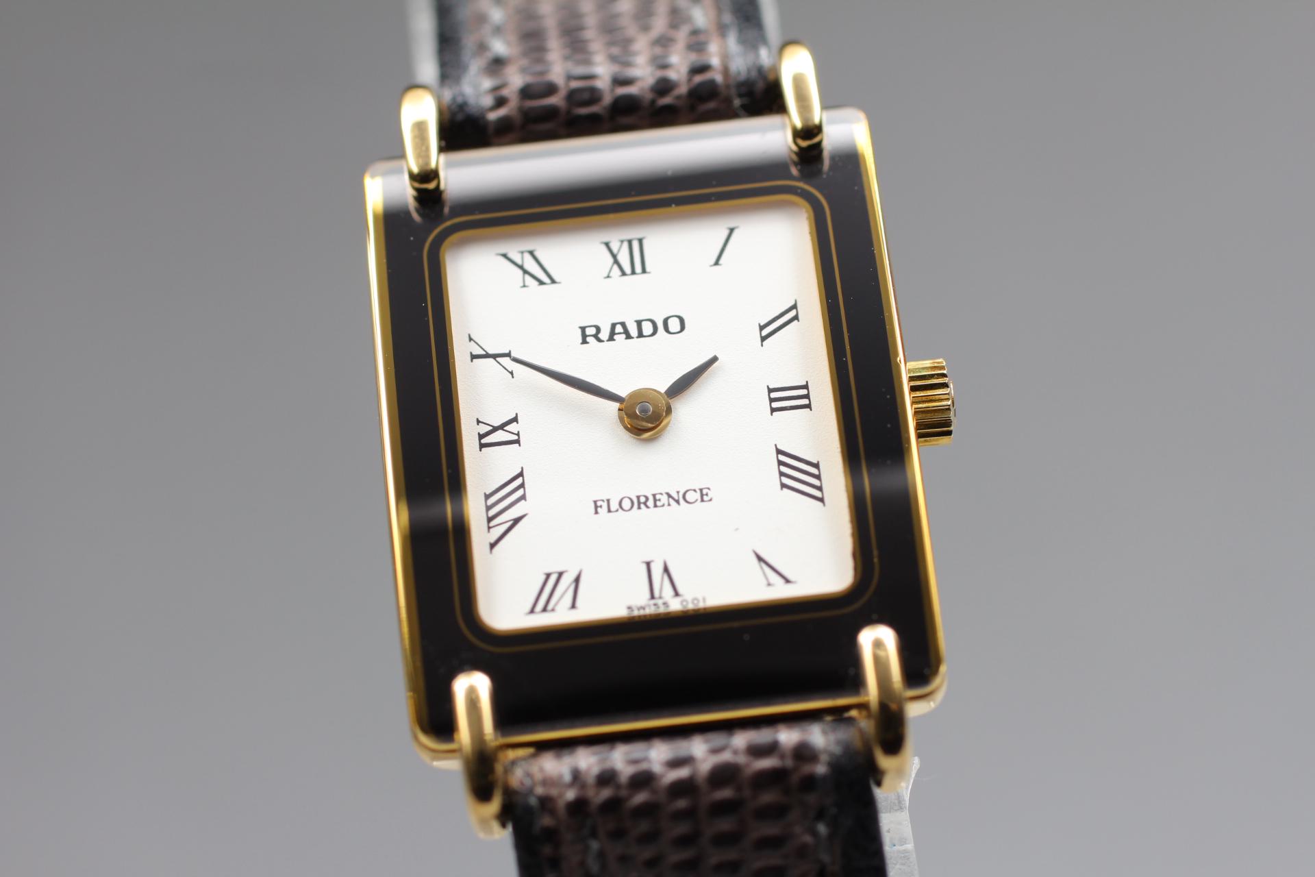 Authentic Rado ladies watch. Sapphire glass face. Original leather bracelet. RADO Florence 153.3695.2 Black Women main image 2