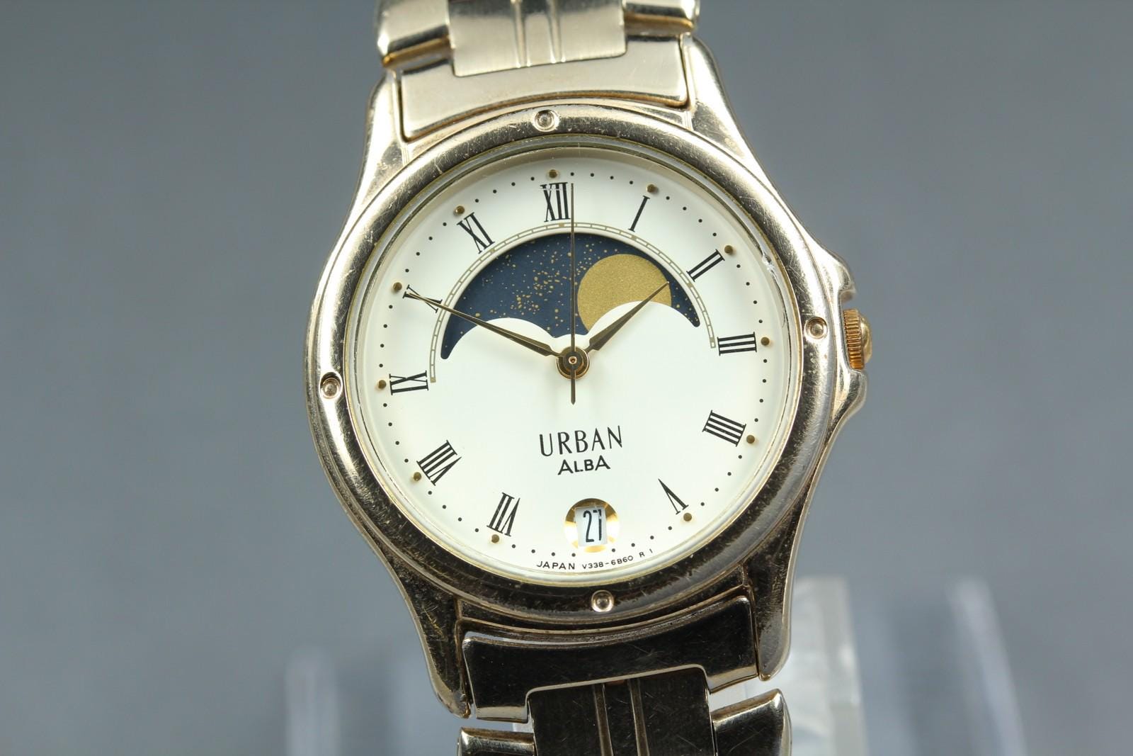 Seiko Alba Moon Phase Watch - Etsy