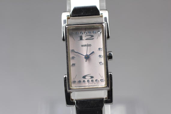 Vintage 1998near MINT* Seiko Wired 1N01-0JZ0 Silver Square 14mm Qz