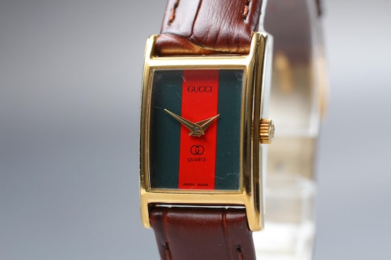 Vintage Exc+5* Gucci 1026L Gold Sherry Line 18mm Quartz Ladies