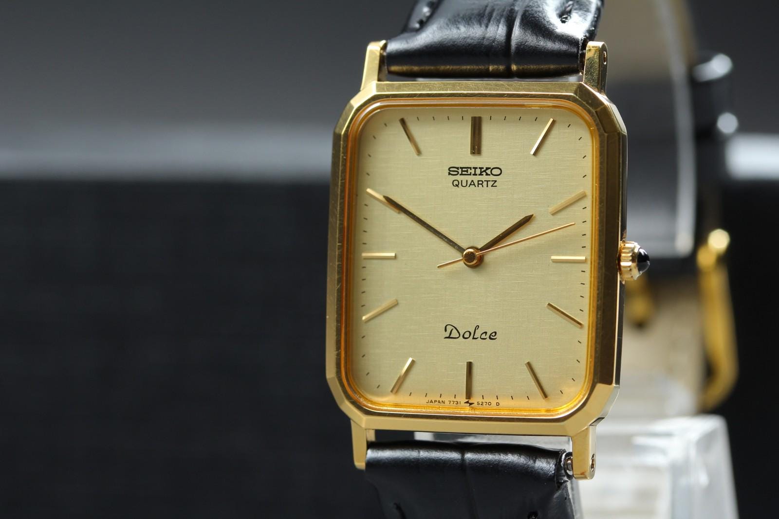 稼働】SEIKO セイコー Dolce 7740-5000 1987年 メンズ Seiko Dolce