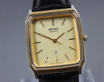 Vintage Seiko 6030 5090 Integrated Bracelet Men Quartz Watch Japan
