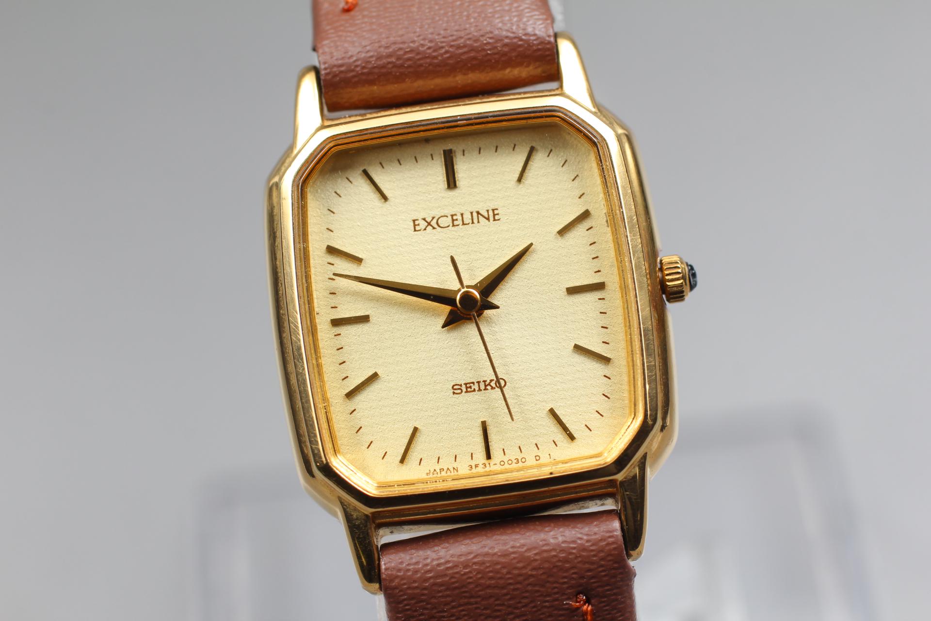 時計 vintage SEIKO EXCELINE GOLD 4N20-0370 時計 vintage SEIKO