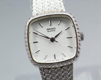 Vintage Seiko 2E20-6259 Lady\'s Stainless Steels Tank Quartz Watch Vintage Seiko 2E20-5029 Lady main image 3