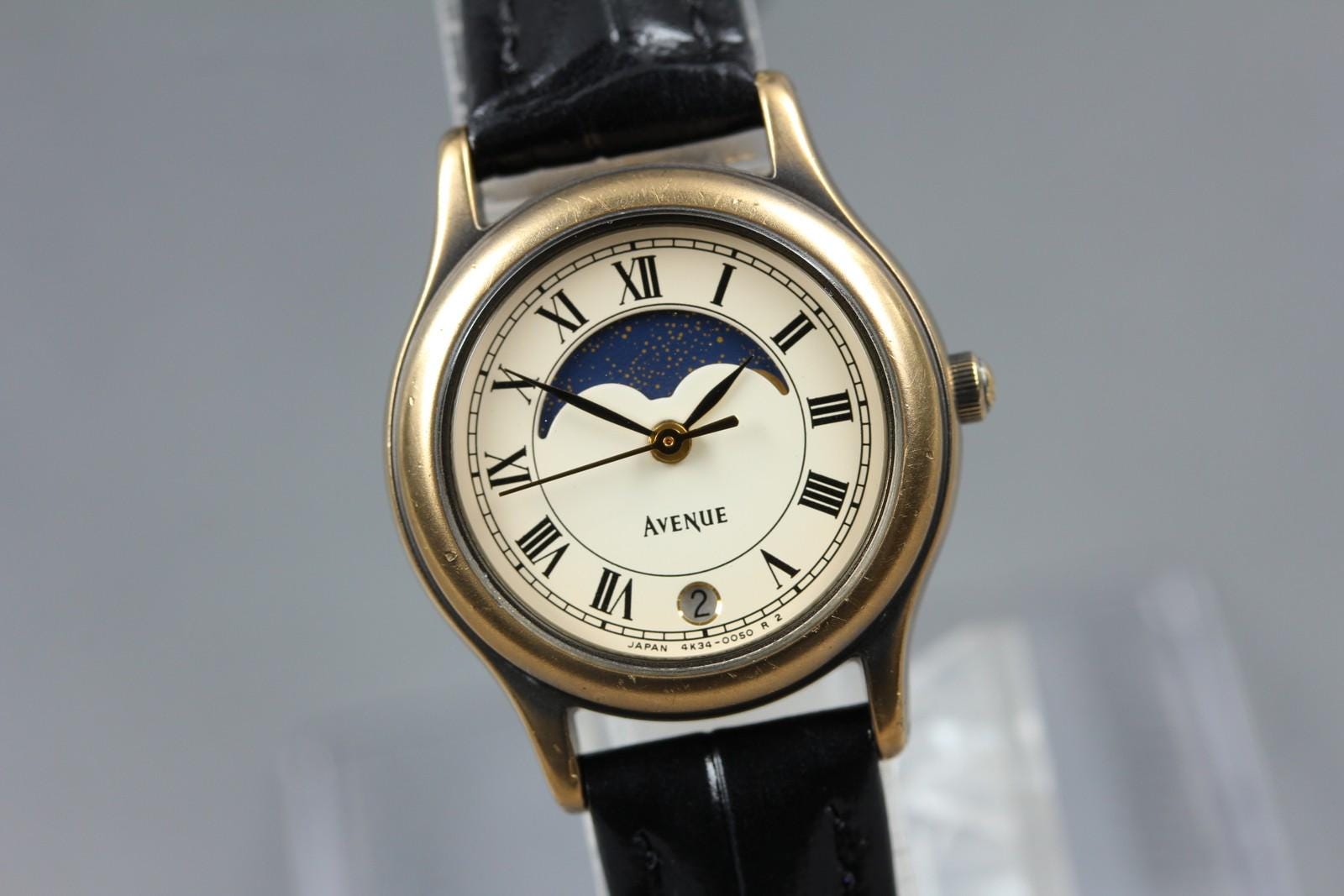 【専用】 SEIKO AVENUE ムーンフェイズ ヴィンテージ 90s Seiko Avenue Moonphase - Etsy