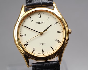 Vintage Seiko Spirit 5S21 6000 Sweep Second See Video Men Quartz