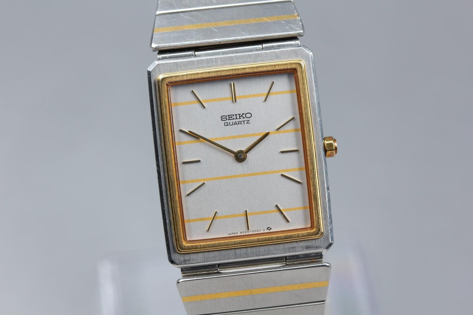 ✨SEIKO✨セイコー✨9020-5250✨クォーツ✨カーキ文字盤✨腕時計✨