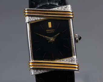 Vintage Seiko Exceline Gold Plated 8420 5540 Roman Numeric Dial