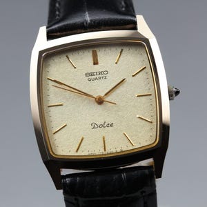Vintage Seiko Dolce Gold - Etsy