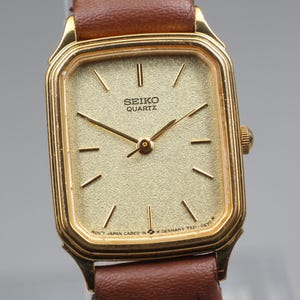 Vintage 1984 Exc+5* Seiko Chariot 7321-5270 Gold 19.3mm Quartz Ladies Watch