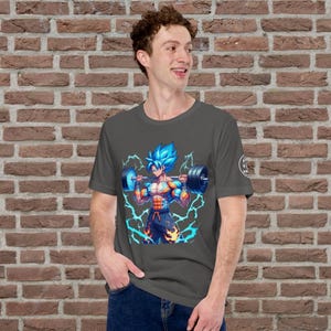 Fit Union “Power Surge” Tee – Anime Gym Edition