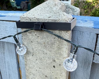 Pack of 5 Concrete Post Clips for Fairy Lights and Bunting
