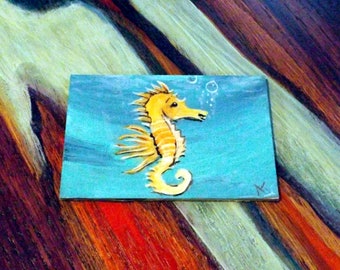 Tiny Seahorse Painting