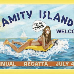 Fully scalable Amity Island Sign