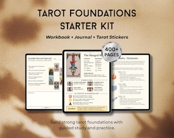 Tarot Study Starter Kit: Journal, Worksheets, Tarot Stickers