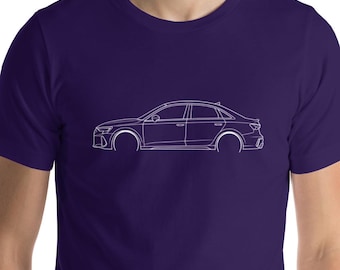 RS3 8Y Silhouette T-Shirt | Minimalist German Performance Sedan Tee