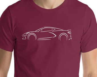 Corvette Silhouette T-Shirt | Minimalist American Supercar Tee