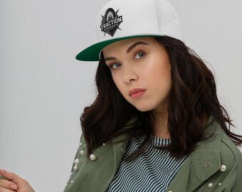 Traction Syndicate Classic Snapback Cap – High-Profile 5-Panel Hat