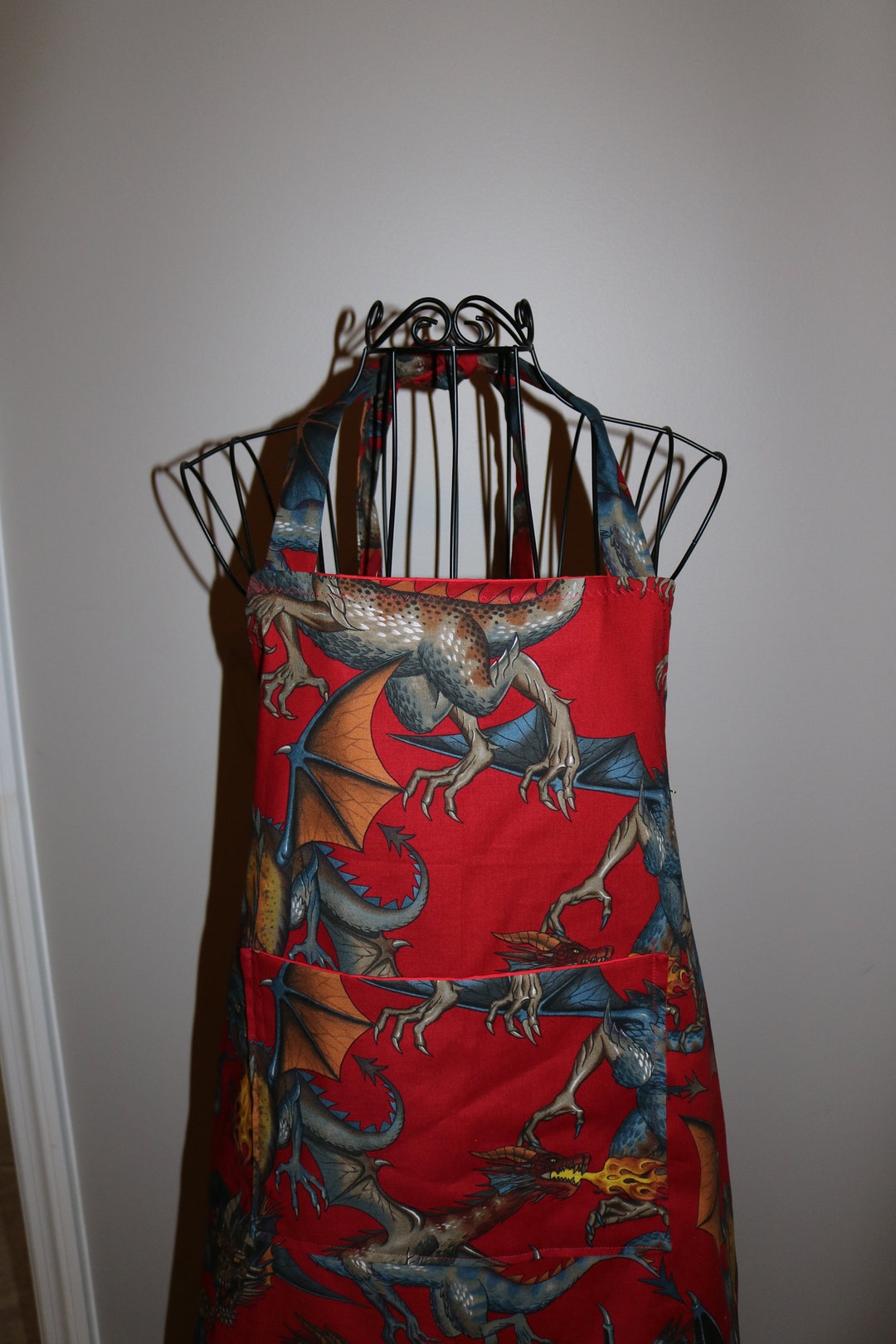 Fierce Dragons Adult Unisex Apron Pocket Mythical Fantasy Etsy