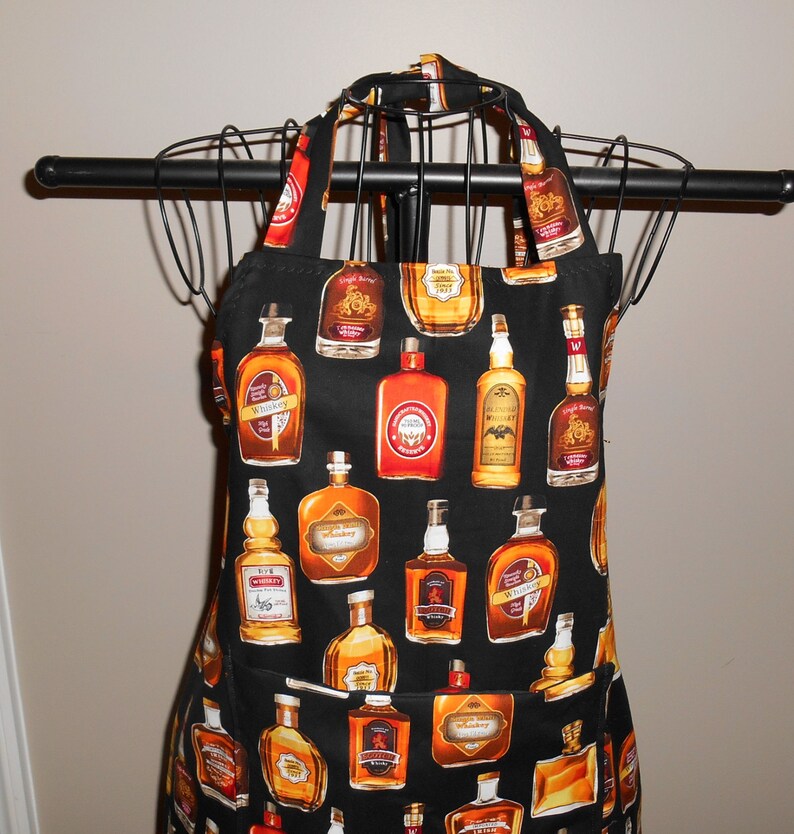 Bar Unisex Apron Pocket Whiskey Bottles Drink