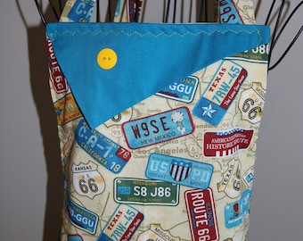 Route 66 - Women's Apron -pocket -ruffle -license plates - Joplin - Cars - highway- travel